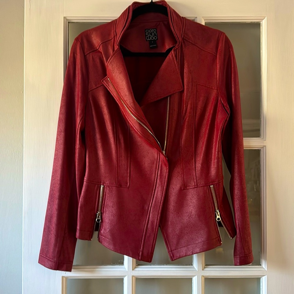 Clara Sunwoo red blazer